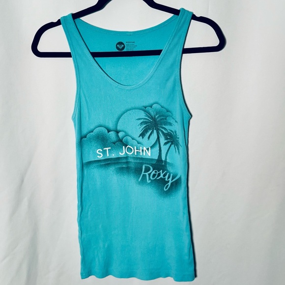 Y2K Roxy Tank Top Size Medium - Picture 2 of 5